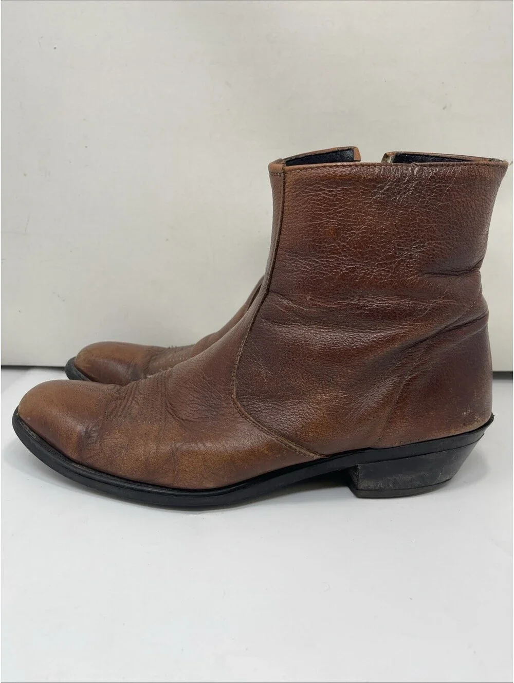 Laredo 5724 Men's Size 13 D Brown Leather Cowboy Western Boots Made In USA